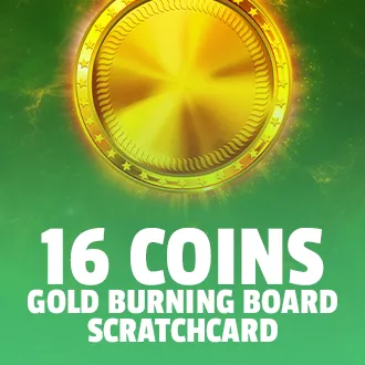 16 Coins: Gold Burning Board Scratchcard