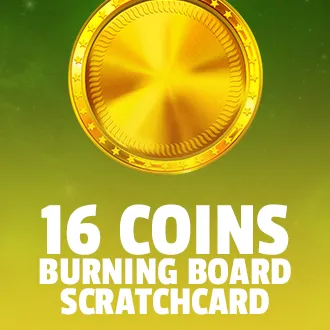 16 Coins: Burning Board Scratchcard