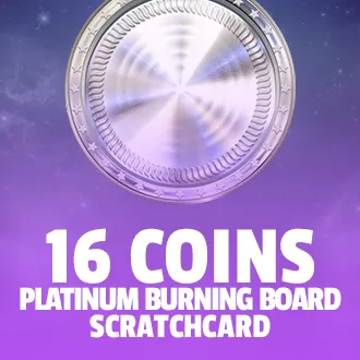 16 Coins: Platinum Burning Board Scratchcard