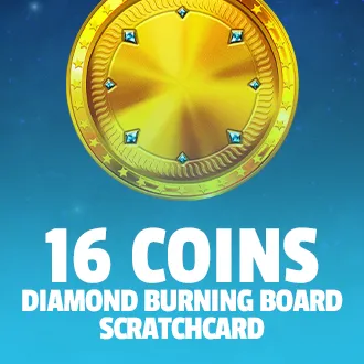 16 Coins: Diamond Burning Board Scratchcard