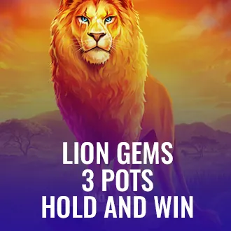 Lion Gems 3 Pots: Hold and Win