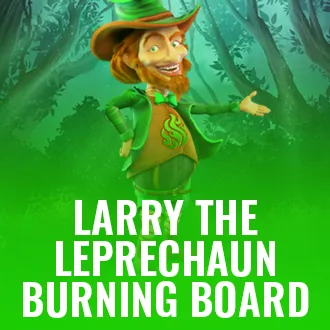 Larry the Leprechaun Burning Board